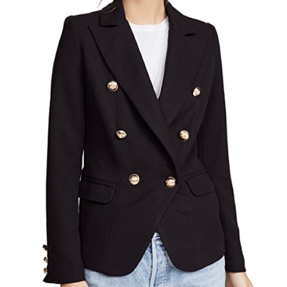 Lioness Double Breasted Button Black Palermo Blazer